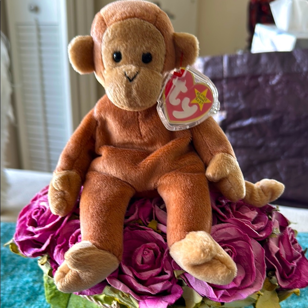 Ty Beanie Baby Monkey Plush Toy
